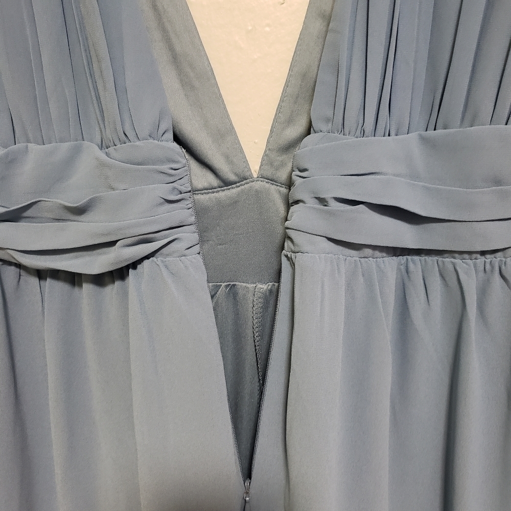 Lulu's Divine Muse Slate Blue Wide-Leg Jumpsuit - Picture 11 of 12
